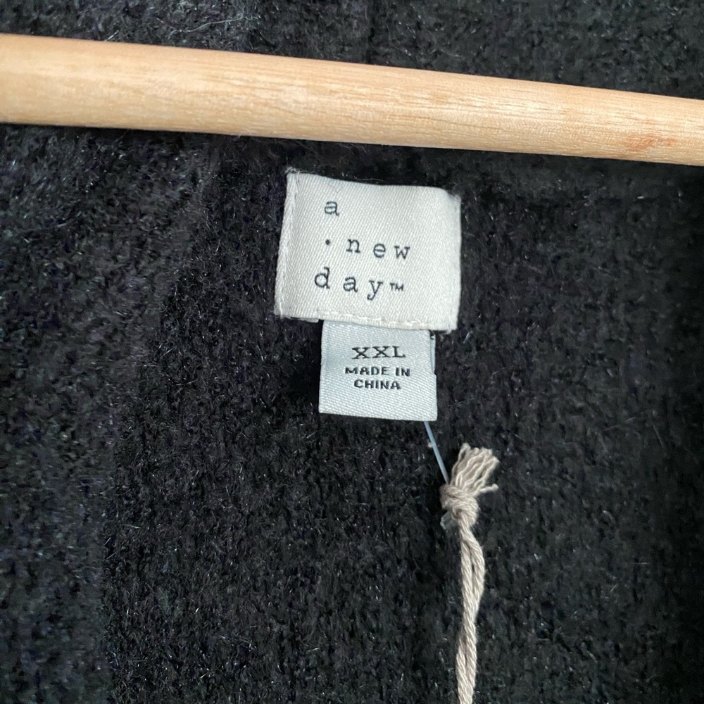 Oversized Black Cardigan